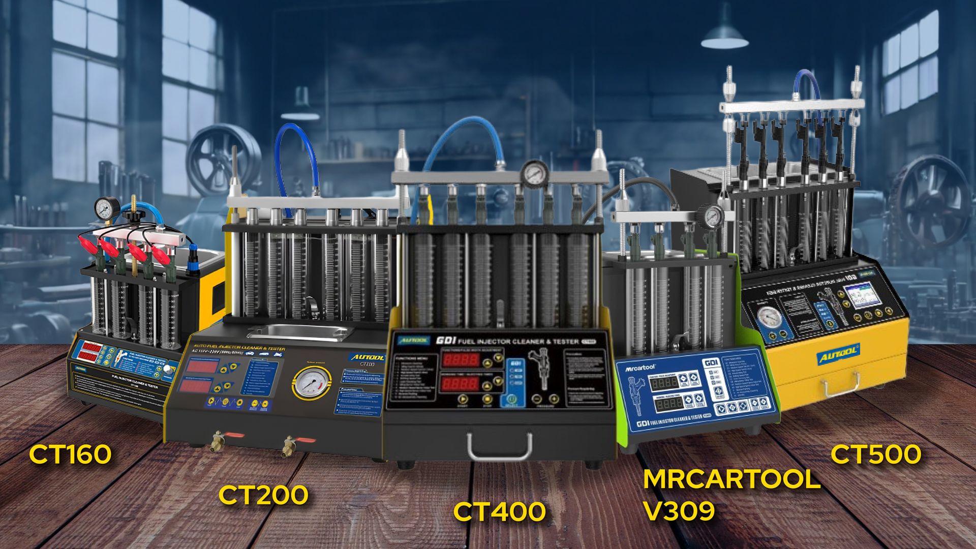 Autool Probadores de inyectores CT160, CT200, CT400, CT500 Autool Probadores de inyectores CT160, CT200, CT400, CT500