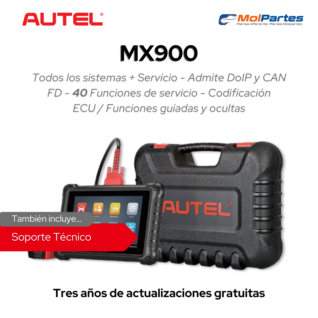 ESCÁNER DE DIAGNÓSTICO MX900 AUTEL Colombia