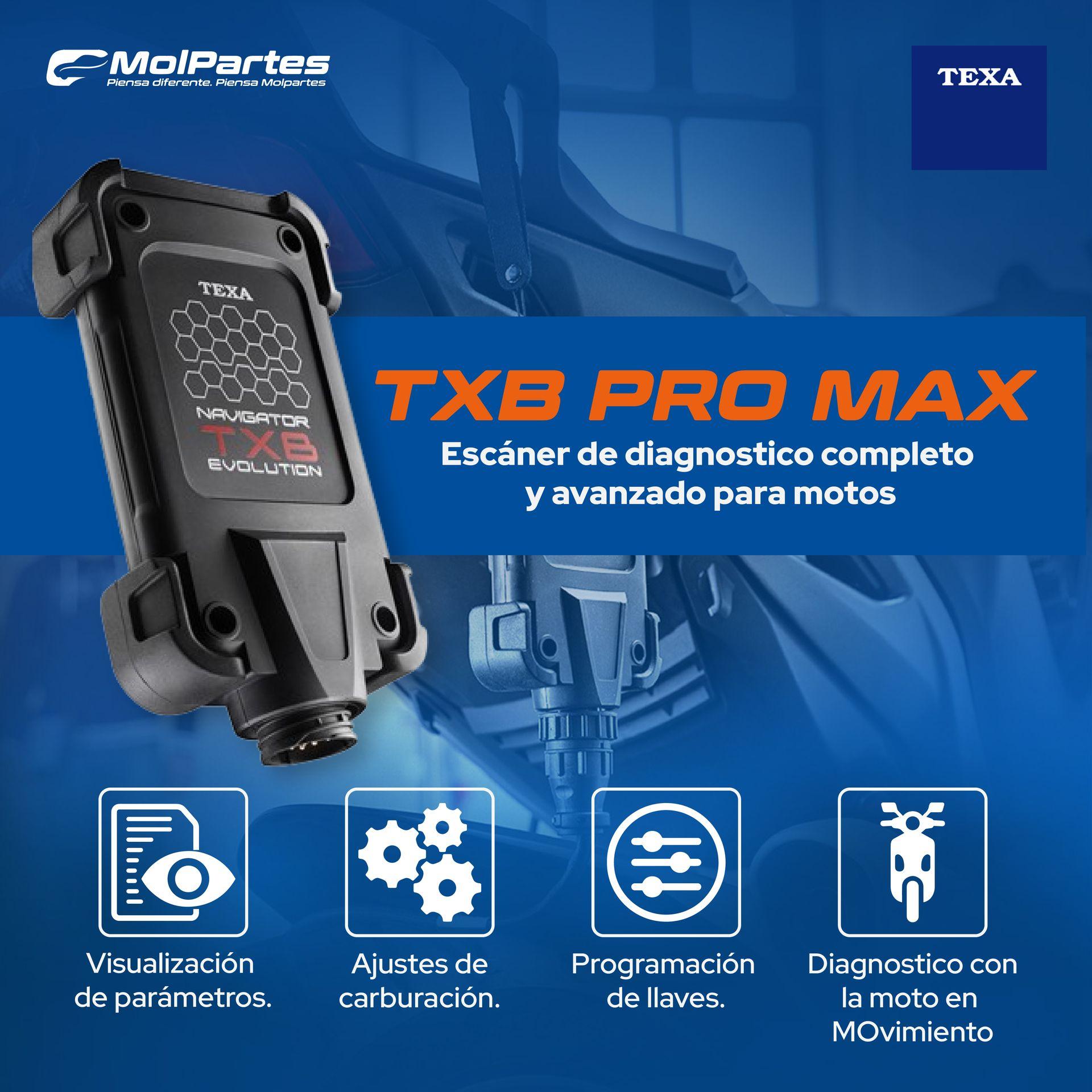 TXB PRO MAX ESCÁNER DE DIAGNÓSTICO PARA MOTOS TXB PRO MAX ESCÁNER DE DIAGNÓSTICO PARA MOTOS