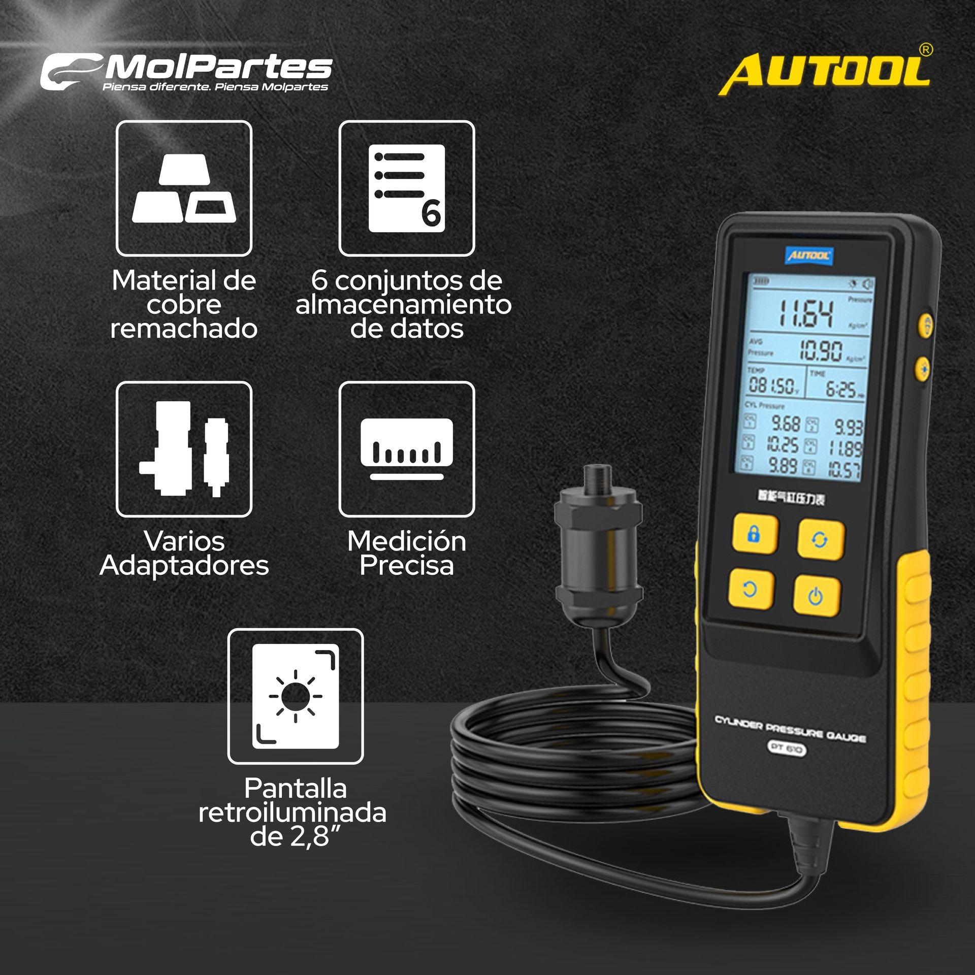 PT610 AUTOOL MEDIDOR DE COMPRESIÓN DIGITAL COLOMBIA