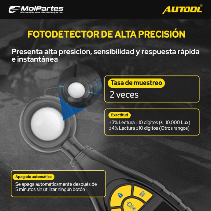TE301 AUTOOL LUXÓMETRO – MEDIDOR DE LUZ DIGITAL COLOMBIA TE301 AUTOOL LUXÓMETRO – MEDIDOR DE LUZ DIGITAL COLOMBIA