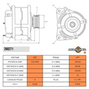 ALTERNADOR FIAT PALIO SIENA UNO 1.3 12V 110AMP 5PK TIPO DENSO (1.4 GA171 GA1322) 51954722