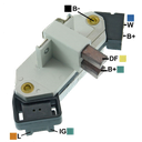 REGULADOR FIAT TEMPRA RENAULT 12 90 CON ESCOBILLAS 4 TIPO MAGNETI MARELLI