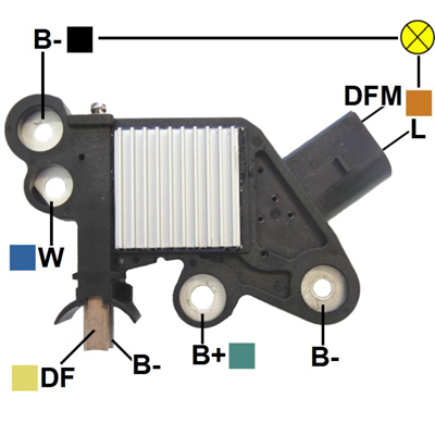 REGULADOR FIAT PALIO ADVENTURE 2012 12 2 DFM-L TIPO BOSCH
