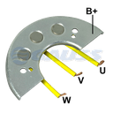 RECTIFICADOR TRACTORES FIAT PERKINS MASSEY FERGUSON 55AMP 3X35A(GA004 GA005) TIPO BOSCH