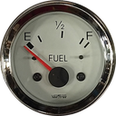 MARCADOR GASOLINA SIN FLOTADOR 12V TABLERO BLANCO ARO CROMADO