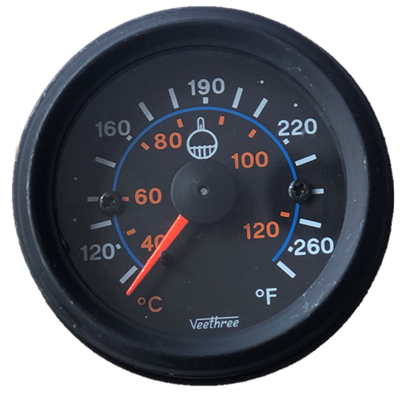 MARCADOR TEMPERATURA AGUA MECANICO 72" 1 83M ARO NEGRO