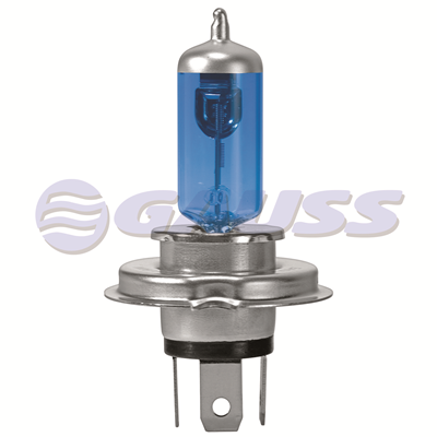 BOMBILLO FAROLA AZUL MAX LIGHT 110%+ H4 12V 35/35W /CAJAX1 UNID. MOTOCICLETA