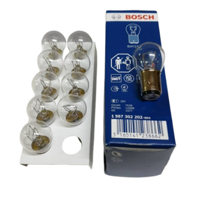 BOMBILLO MINIATURA 1034 BAYD15D 12V 215W LUZ FRENO PURE LIGHT OEM CAJA X 10 302814 7528 1077 GL1034 12499 