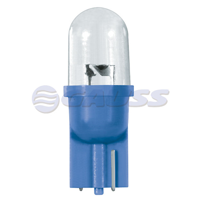 BOMBILLO BALLONETA LED LARGO AZUL 12V /BLISTERX2 UNID. MOTOCICLETA