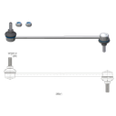 BIELETA BARRA ESTAB. DEL FORD ECOSPORT 03 12 FIESTA V 02 08 MAZDA 2 DY 03 07