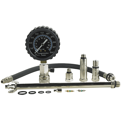 KIT DE COMPRESION PROFESIONAL INCLUYE 3 ADAPTADORES PARA DIFERENTES TIPOS DE ROSCA