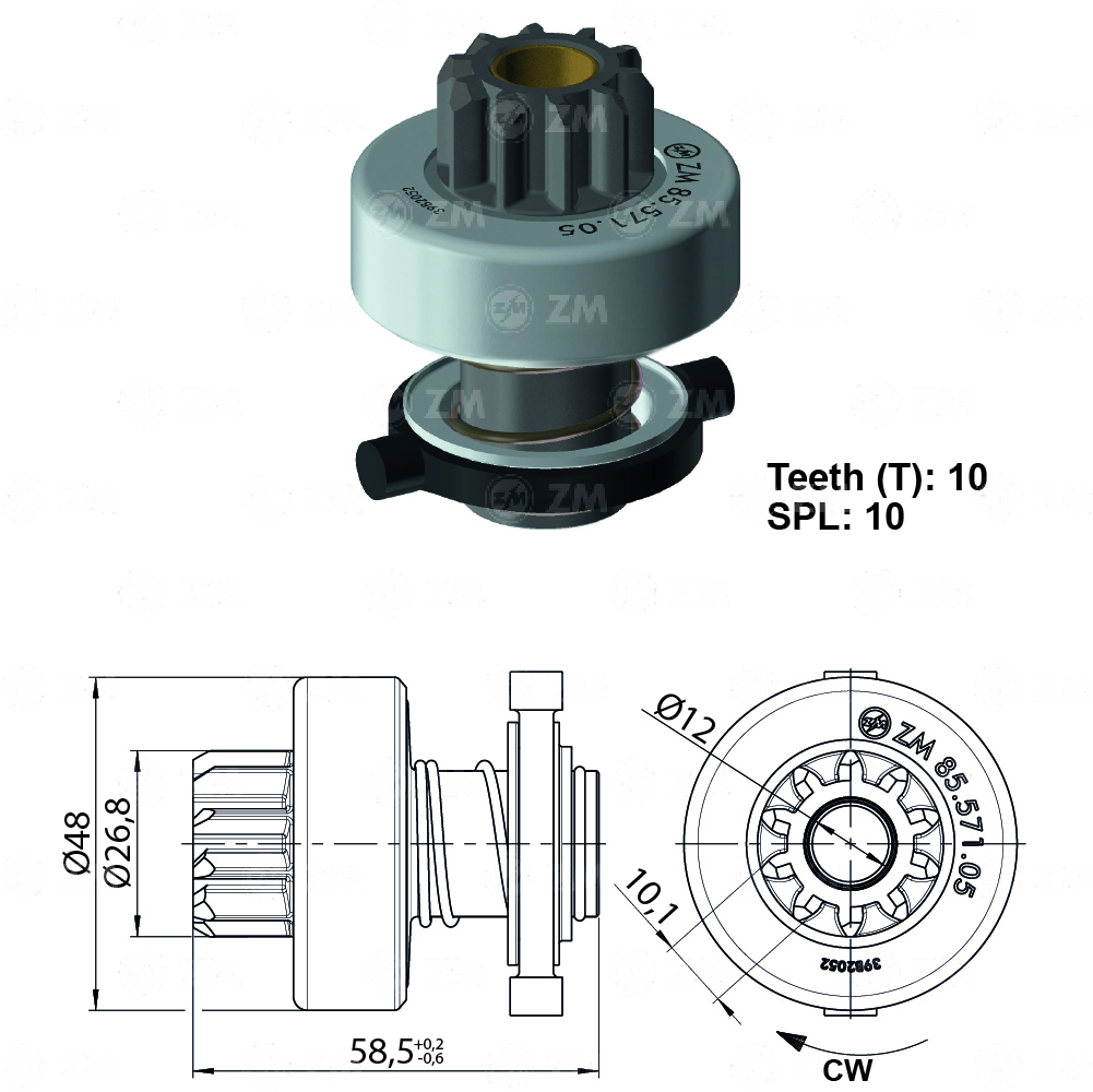 BENDIX RENAULT 19 TIPO BOSCH 10D