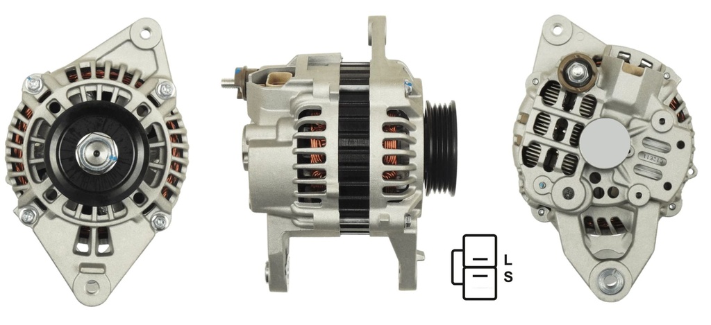 ALTERNADOR MITSUBISHI PAJERO MONTERO L400 2.4 2.6 PATA RECTA 12V 70AMP 4PK 2 PINES TIPO MITSUBISHI