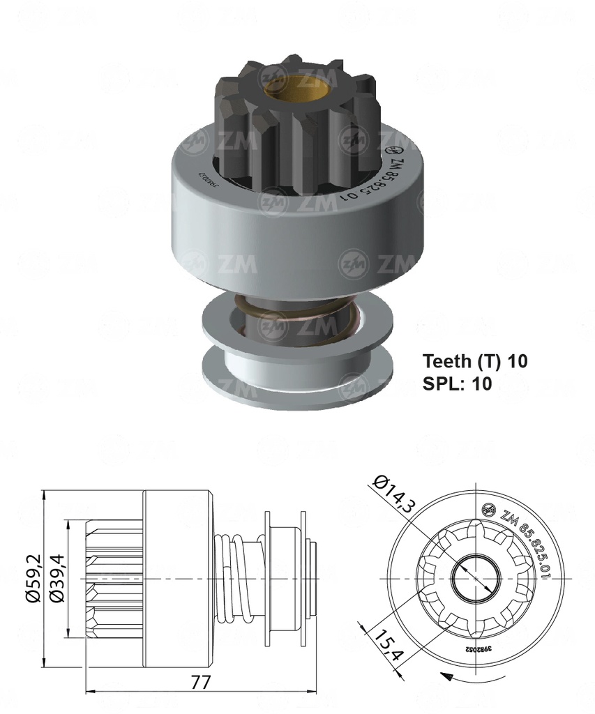 BENDIX TRACTORES NEW HOLLAND CON ARRQ MARCA ISKRA