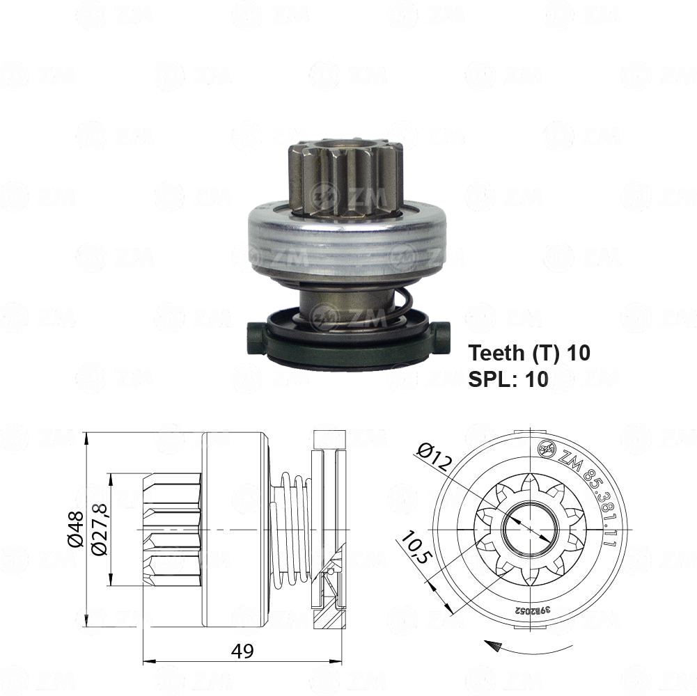 BENDIX PEUGEOT CITROEN SAN YONG 10D