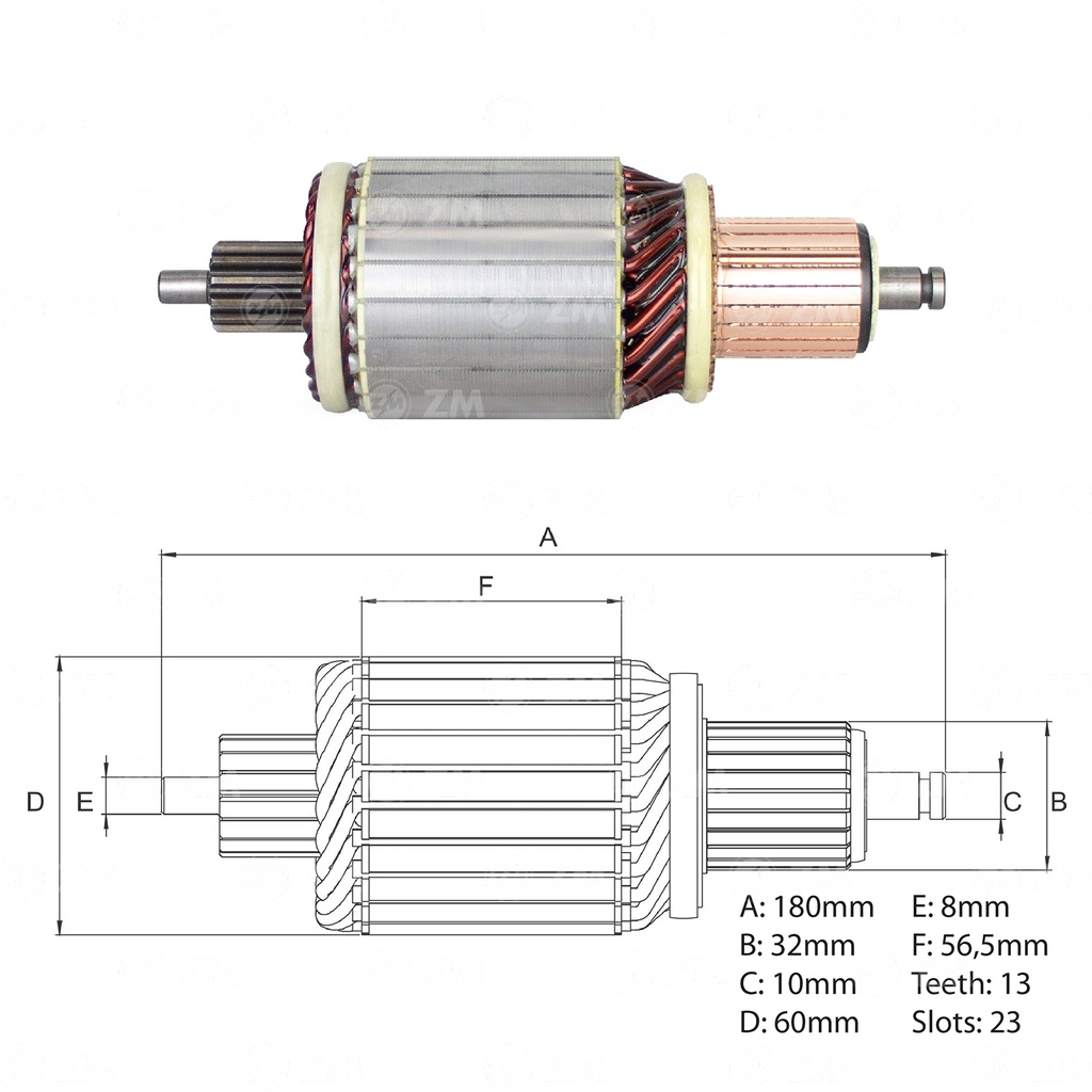 INDUCIDO ARRANQUE DAF: 2046, 5989. IVECO: 8527. SCANIA: 4154, 5708, 5712, 4514