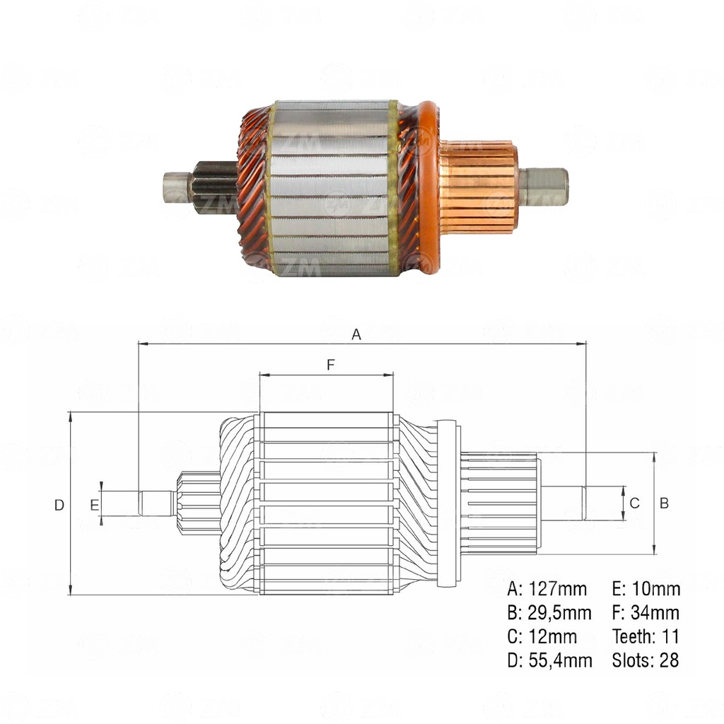 INDUCIDO ARRANQUE KYUNDAI I30 KIA SPORTAGE MITSUBISHI MONTERO PAJERO TALE MONTACARGA