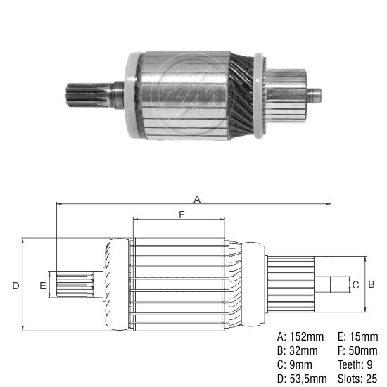 INDUCIDO ARRANQUE MAZDA TURBO T45 MITSIBISHI FUSO D30 NISSAN URVAN KING CAB TIPO MITSUBISHI RELACIONADO 2.7KW 12V 9ESTRIAS
