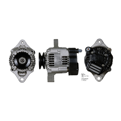 ALTERNADOR KUBOTA, MOTOR ESTACIONARIO, PLANTA ELECTRICA 12V 40AMP SPOOL 2PINES P: 1V T:NIPONDENSO V:INT