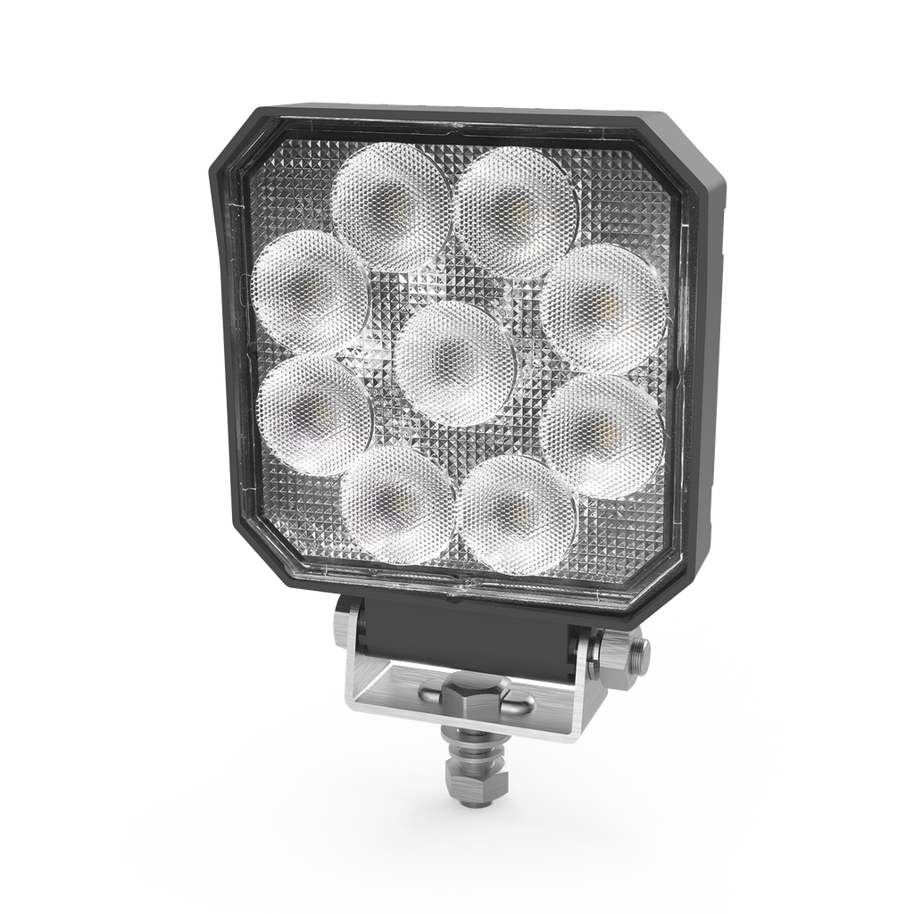 LÁMPARA CUADRADA 9 LEDS 1500 LUMENS 12-24V 
