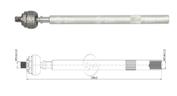 [51ZM-17013051] TERMINAL AXIAL CITROEN BERLINGO XSARA XSARA PICASSO ZX PEUGEOT PARTNER RANCH