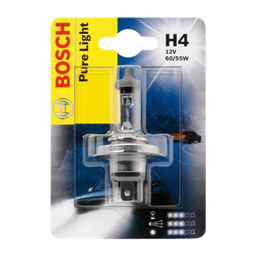 [CB1987301001] BOMBILLO HALOGENO H4 P43 12V 5560W FARO PURE LIGHT OEM BLISTER X 1 1987302803 64193 50440 GL11 12342