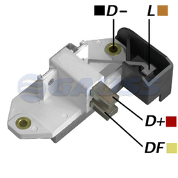 [07GA117] REGULADOR FIAT TRACTOR 24 CON ESCOBILLAS 2 TIPO MAGNETI MARELLI