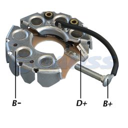 [07GA1595] RECTIFICADOR VW VOLKSWAGEN ESCARABAJO 85AMP 6X35A 111MM (GA001 GA011 GA012 GA013) TIPO BOSCH