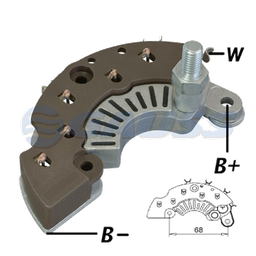 [07GA1758] RECTIFICADOR BLAZER DAEWOO 85AMP 6X35AAVALANCHE (ZENER) A PRESION CAPACITOR (GA702 GA704 GA707 GA711) TIPO DELCO