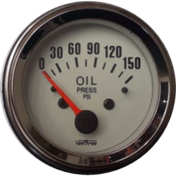 [16117099] MARCADOR ACEITE MECANICO 150PSI TABLERO BLANCO ARO CROMADO