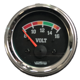 [16227104] VOLTIMETRO 52MM 12V ESCALA 8-16 ESCALA COLOR ARO CROMADO