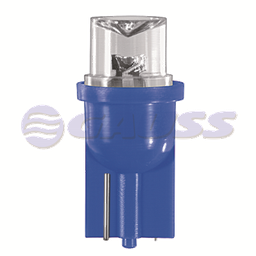 [28GL54] BOMBILLO MINIATURA 158 W2.1X9.5D L102B2 12V LUZ TABLERO INTERIOR BASE AZUL MAXLIGHT 5000MCD STD BLISTER X 2 MOTOCICLETA