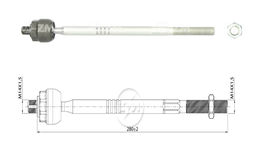 [51ZM-17011006] TERMINAL AXIAL FIAT PALIO PALIO WEEKEND 97 SIENA 97 L:280 RC:M14-1 50 RP:M14-1 50 TP: 86N.M MTC:78N.M 