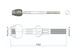 [51ZM-17012003] TERMINAL AXIAL FIAT DUNA FIORINO 91 PREMIO 91 UNO 92-08 L:219 RC:M14-1 50 RP:M14-1 50 TP:86N.M MTC:78N.M