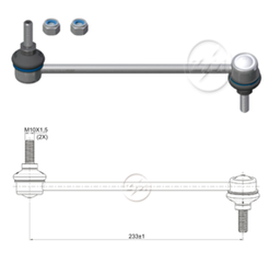[51ZM-37011841] BIELETA BARRA ESTAB. DEL DER HYUNDAI GRAND I10 2013 -LC:233RP:M10-1 50TC46N.M 