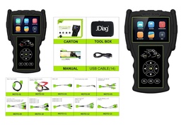 [04MMT211672-27] ESCANER J-DIAG M100 PRO MULTIMARCA (ANALIZADOR DE BATERÍA, FLUJO DE DATOS, PRUEBA DE ABS, LECTURA Y BORRADO DE CÓDIGOS)  MOTOCICLETA